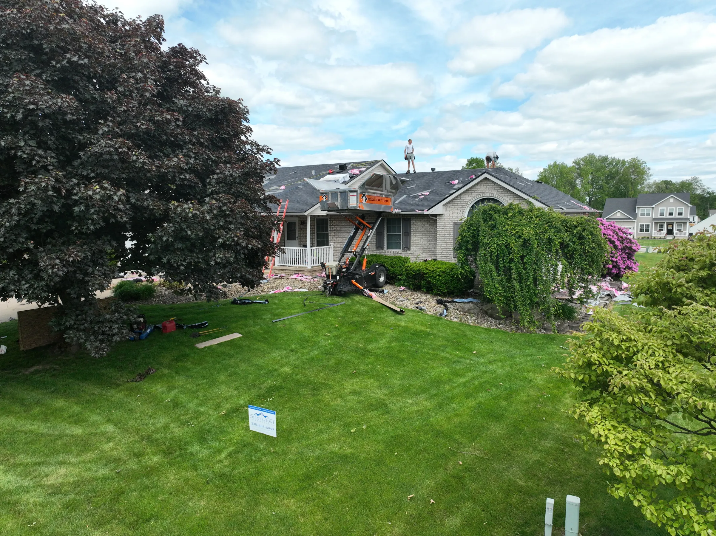Completed roofing project. 1171 Kelly Street Southwest
