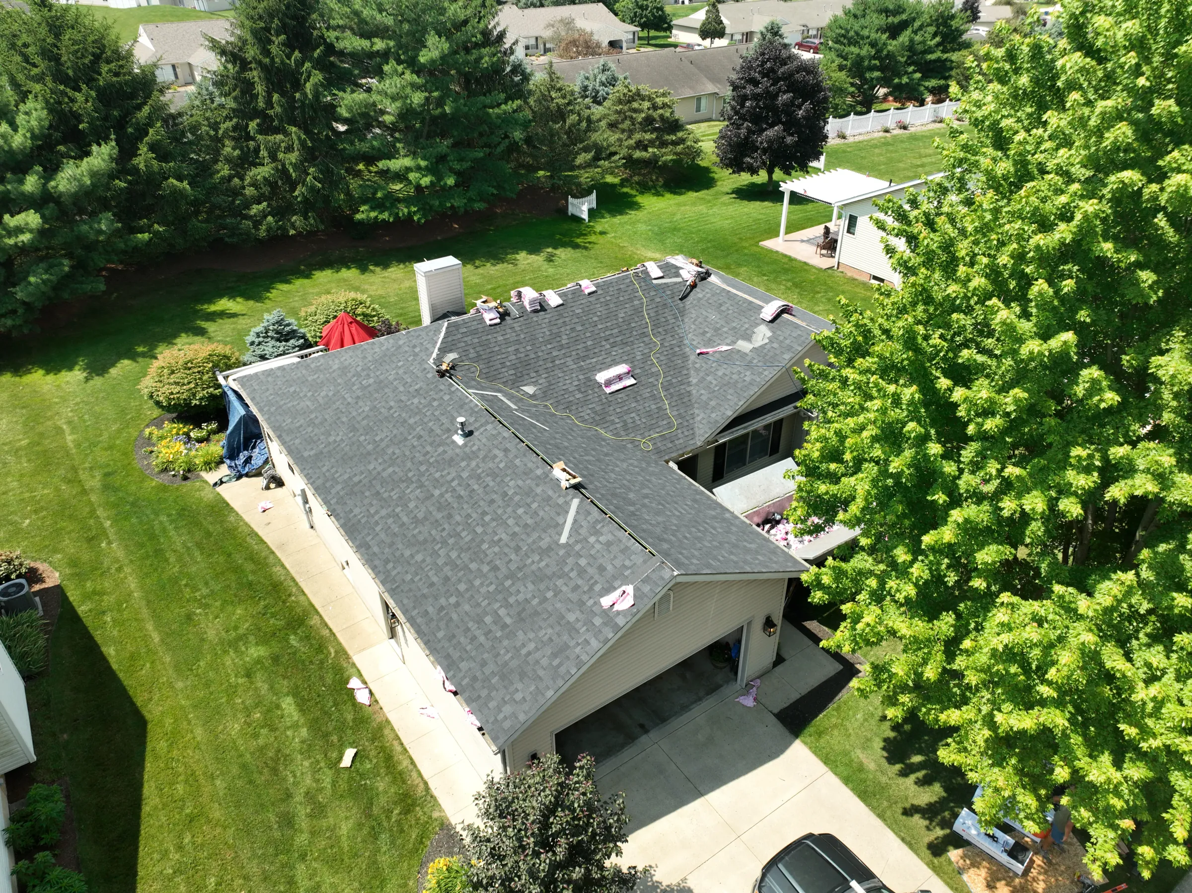 Completed roofing project. 1643 Summerlin Drive