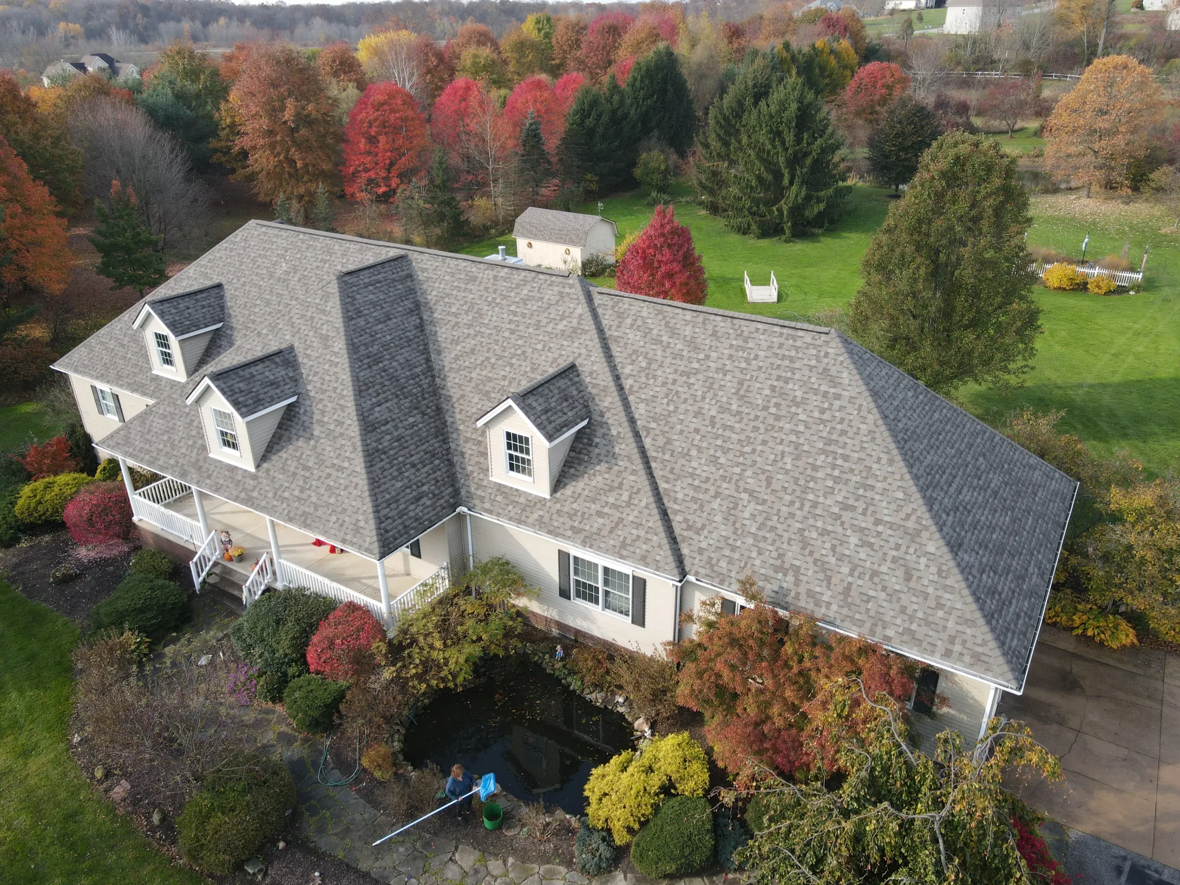Completed roofing project. 17796 Sterling Glen
