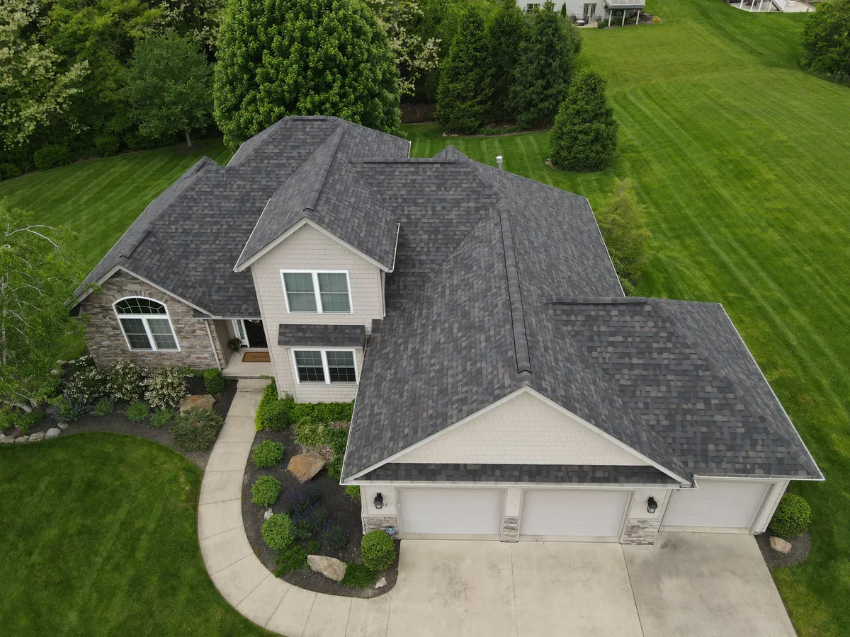 Completed roofing project. 3906 Stone Creek