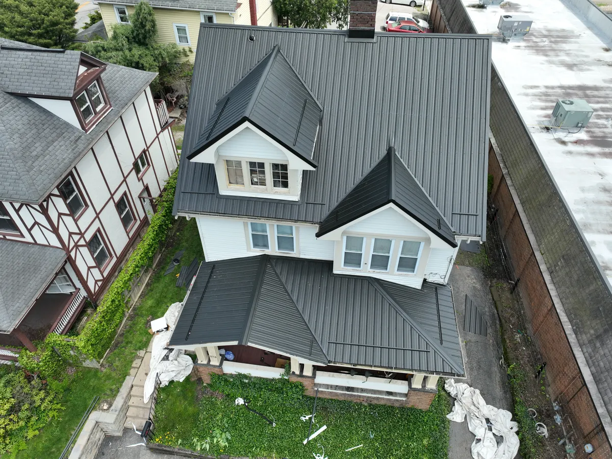 Completed roofing project. 585 North Market Street