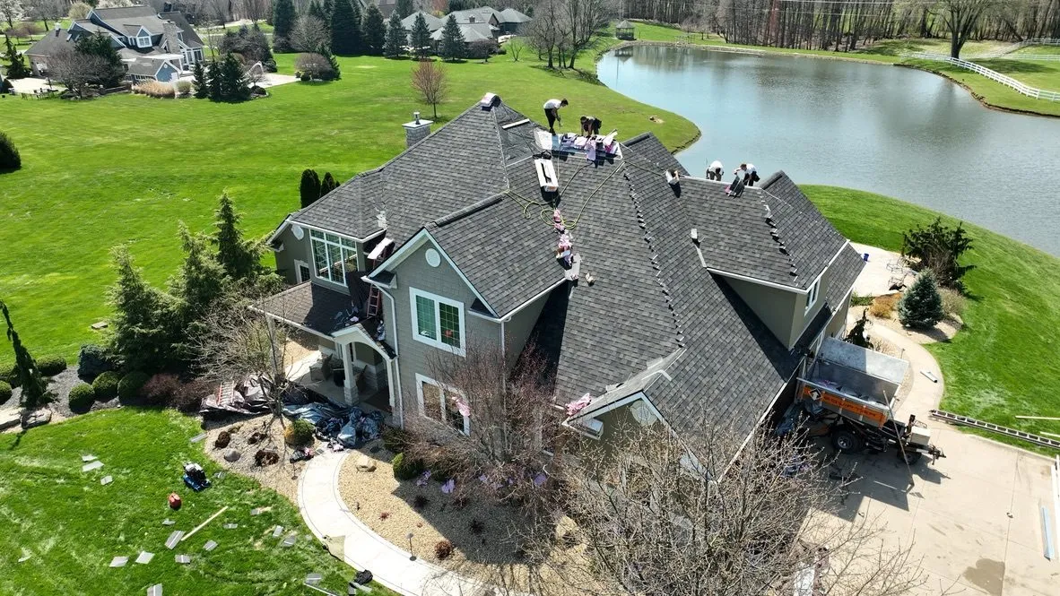 Insurance claim roof replacement project