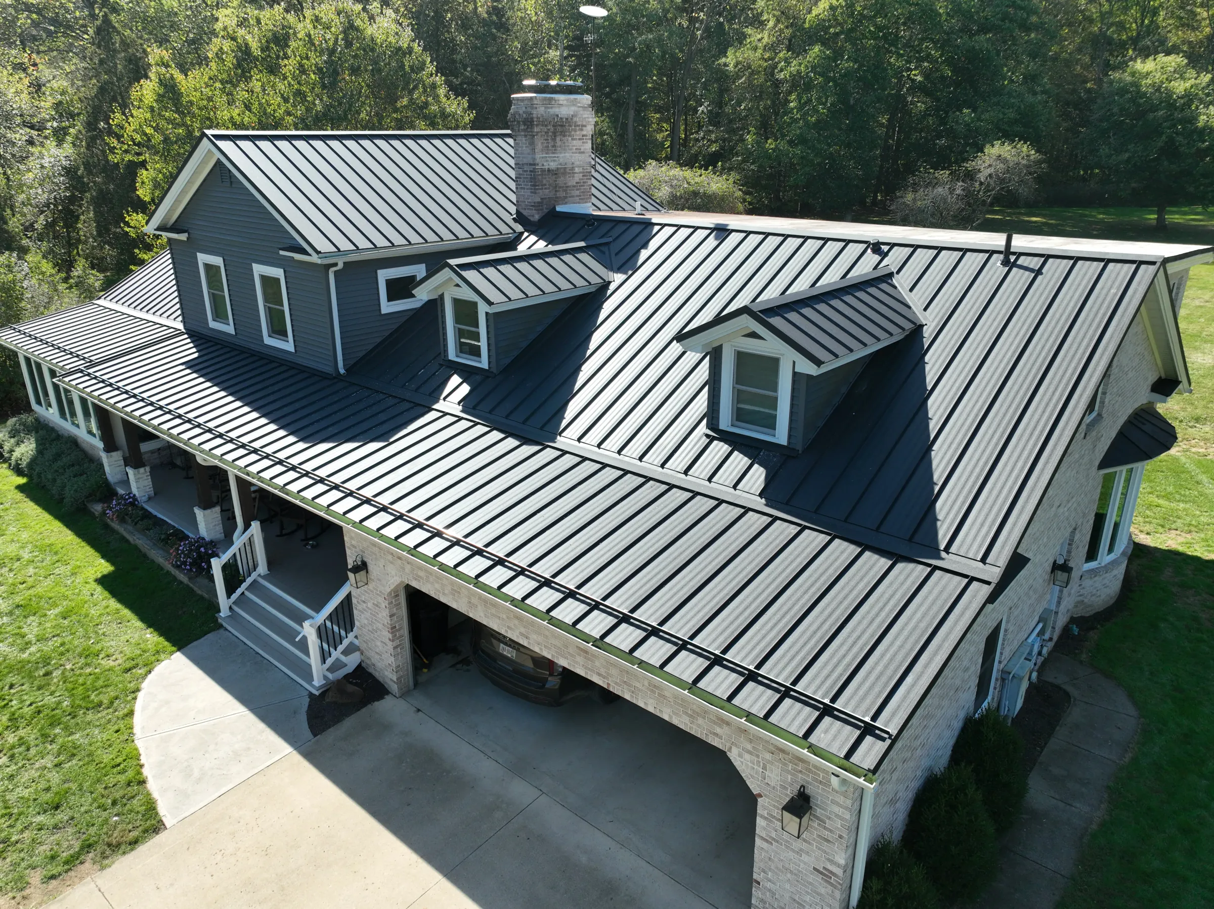 Completed roofing project. North Firestone Road
