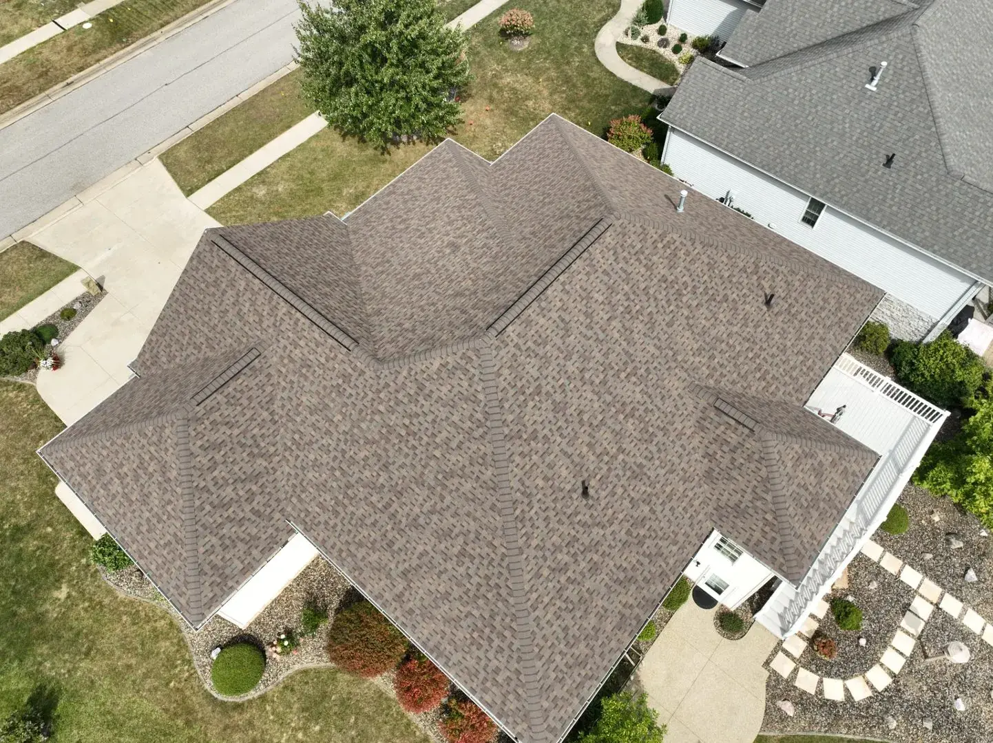 New roof installation on residential home in North Canton Ohio