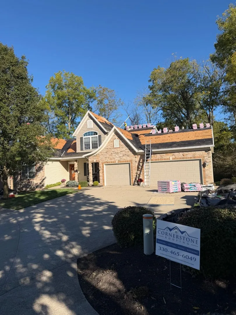 Completed Cornerstone Roofing and Siding exterior project