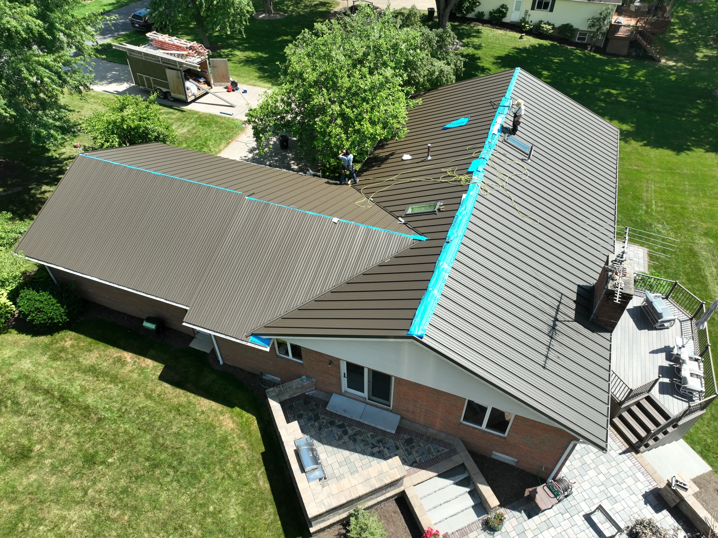 Completed roofing project. Wayne County, Ohio