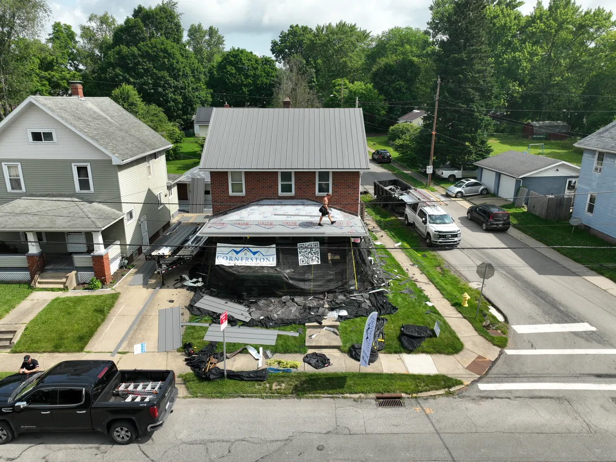 Completed roofing project. Wooster, Ohio