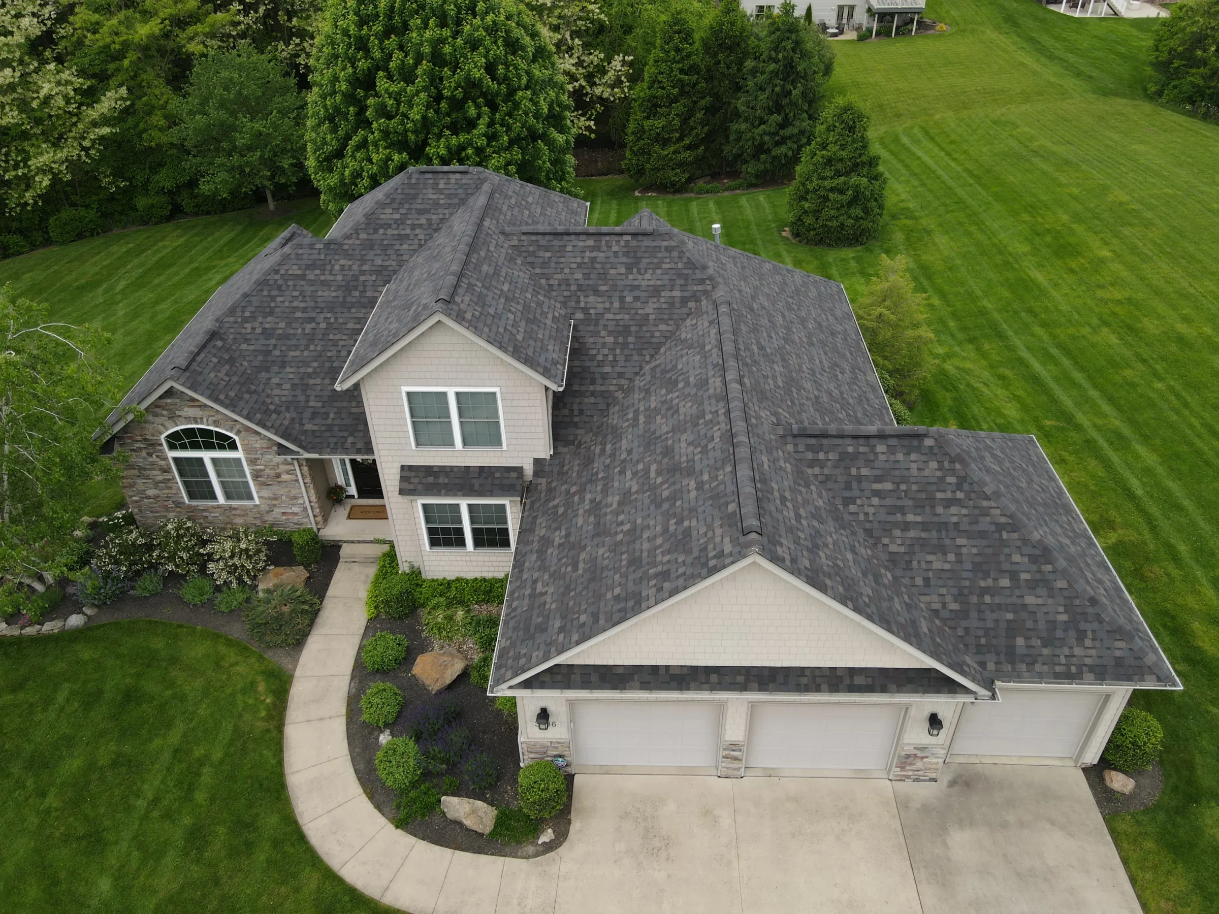 Completed Cornerstone Roofing and Siding exterior project
