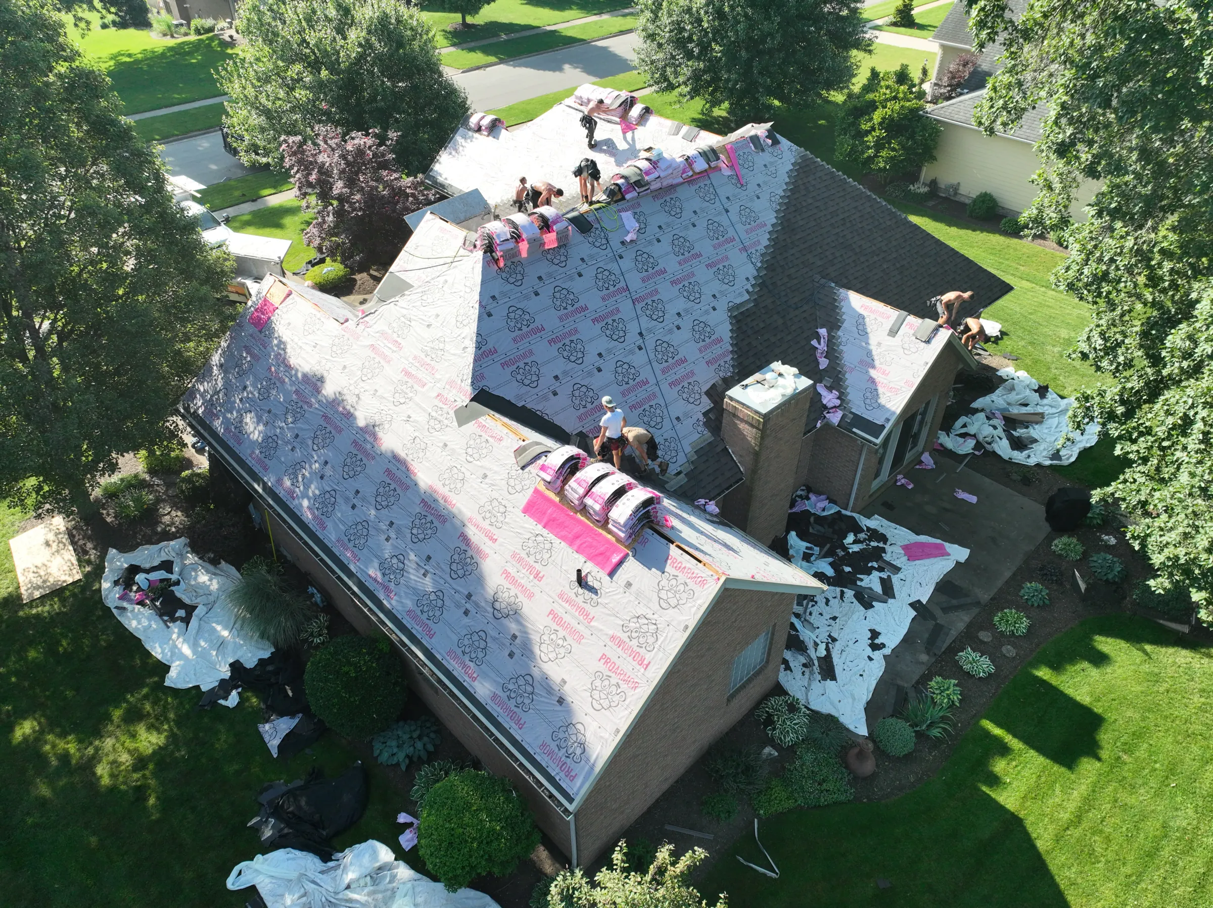 Completed roofing project. Wooster, Ohio